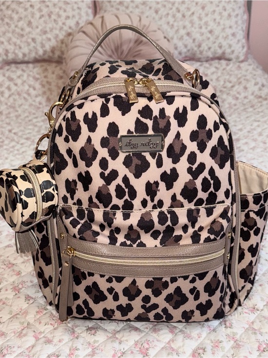 Itzy Ritzy Handbags - Itzy Ritzy Leopard Mini Backpack with Mini Bag